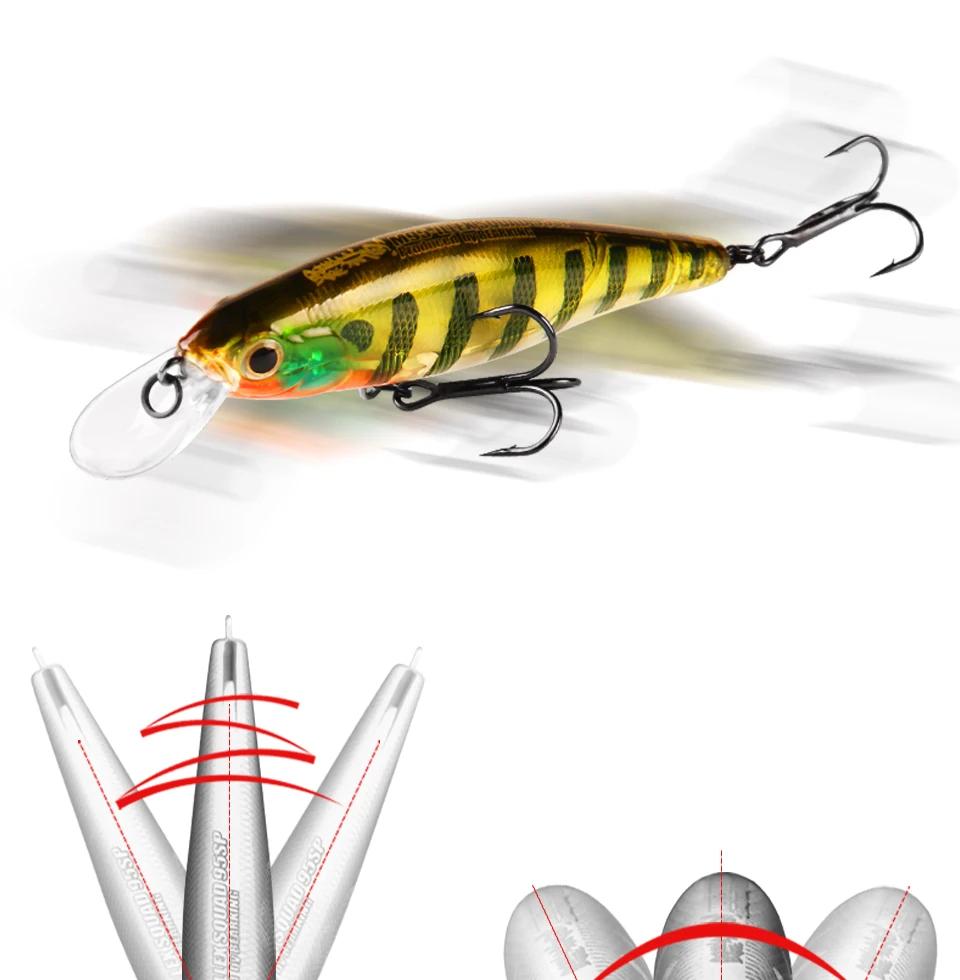 BEARKING Squad Minnow 95mm 14.8g 65mm 6g Tungsten weight system SP fishing lures assorted colors crank wobbler crank bait BEARKING Squad Minnow 95mm 14.8g 65mm 6g Tungsten weight system SP fishing lures assorted colors crank wobbler crank bait