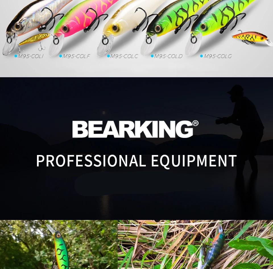 BEARKING Squad Minnow 95mm 14.8g 65mm 6g Tungsten weight system SP fishing lures assorted colors crank wobbler crank bait BEARKING Squad Minnow 95mm 14.8g 65mm 6g Tungsten weight system SP fishing lures assorted colors crank wobbler crank bait