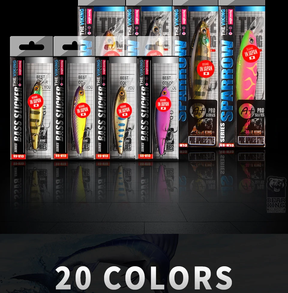 BEARKING Squad Minnow 95mm 14.8g 65mm 6g Tungsten weight system SP fishing lures assorted colors crank wobbler crank bait BEARKING Squad Minnow 95mm 14.8g 65mm 6g Tungsten weight system SP fishing lures assorted colors crank wobbler crank bait