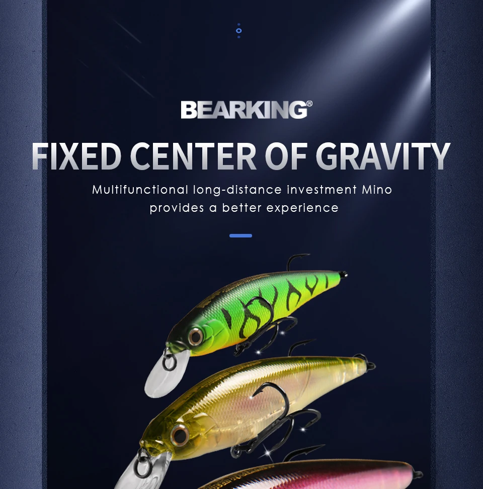 BEARKING Squad Minnow 95mm 14.8g 65mm 6g Tungsten weight system SP fishing lures assorted colors crank wobbler crank bait BEARKING Squad Minnow 95mm 14.8g 65mm 6g Tungsten weight system SP fishing lures assorted colors crank wobbler crank bait