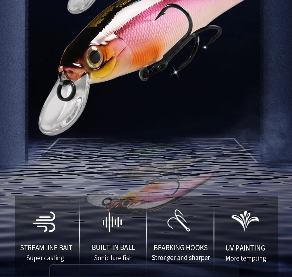 BEARKING Squad Minnow 95mm 14.8g 65mm 6g Tungsten weight system SP fishing lures assorted colors crank wobbler crank bait BEARKING Squad Minnow 95mm 14.8g 65mm 6g Tungsten weight system SP fishing lures assorted colors crank wobbler crank bait