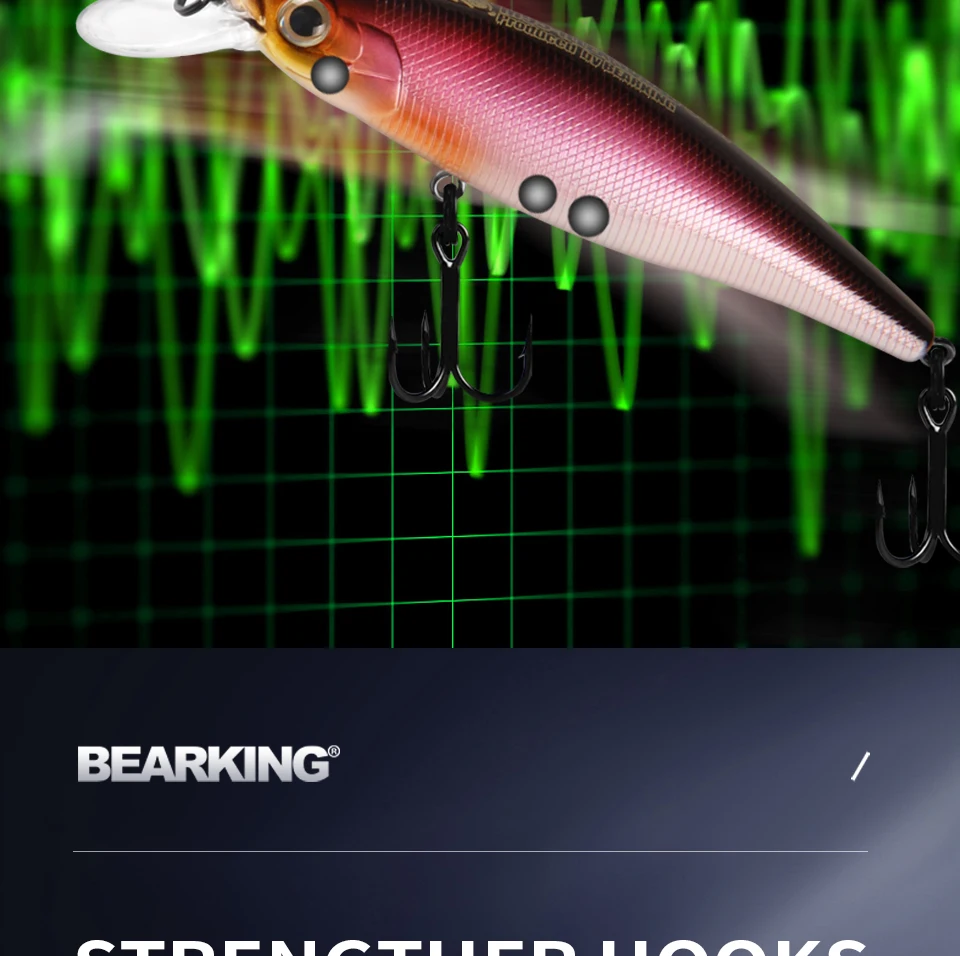 BEARKING Squad Minnow 95mm 14.8g 65mm 6g Tungsten weight system SP fishing lures assorted colors crank wobbler crank bait BEARKING Squad Minnow 95mm 14.8g 65mm 6g Tungsten weight system SP fishing lures assorted colors crank wobbler crank bait