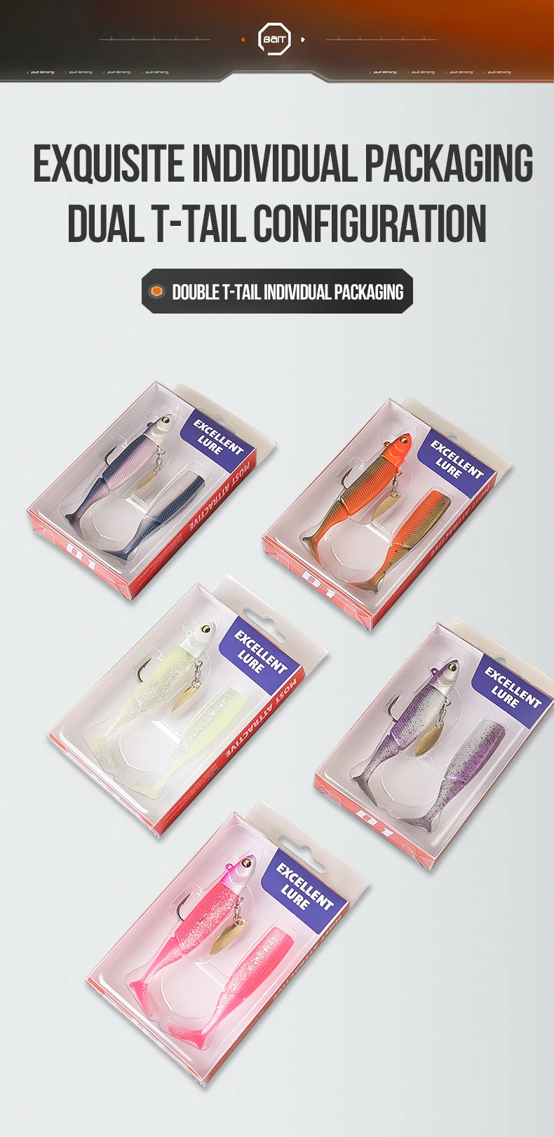 TAIYU Hot Sale Fishing Lures 20g Jig Head T-tail Silicone Soft Lure Wobbler Metal Spinner Spoon Bait For Pike Trout Bass Fishing TAIYU Hot Sale Fishing Lures 20g Jig Head T-tail Silicone Soft Lure Wobbler Metal Spinner Spoon Bait For Pike Trout Bass Fishing