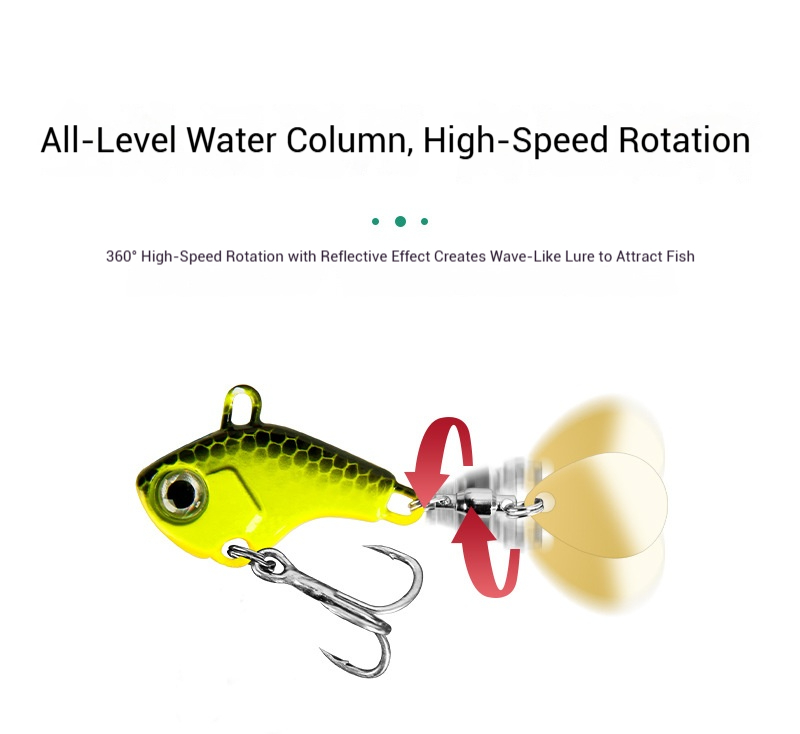 5Pcs/Box Metal Mini VIB With Spoon Fishing Lure 5g 7g 10g 14g Fishing Tackle Pin Crankbait Vibration Spinner Sinking Bait