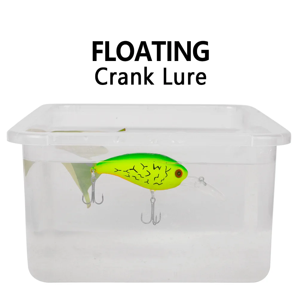 1Pcs Crank Fishing Bait With Multiple Colors Biomimetic False Bait 10CM-14G Plastic Float Crank Bait Fishing Tackle Accessories