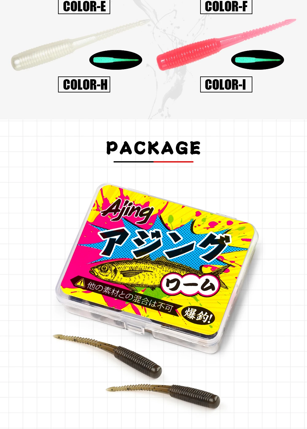 Spinpoler 20pcs/box Ajing Soft Fishing Lure 3.5cm Rockfish TPR Swimbaits Nightlight Worm Ice Jig Artificial Baits Bass Tackle Spinpoler 20pcs/box Ajing Soft Fishing Lure 3.5cm Rockfish TPR Swimbaits Nightlight Worm Ice Jig Artificial Baits Bass Tackle