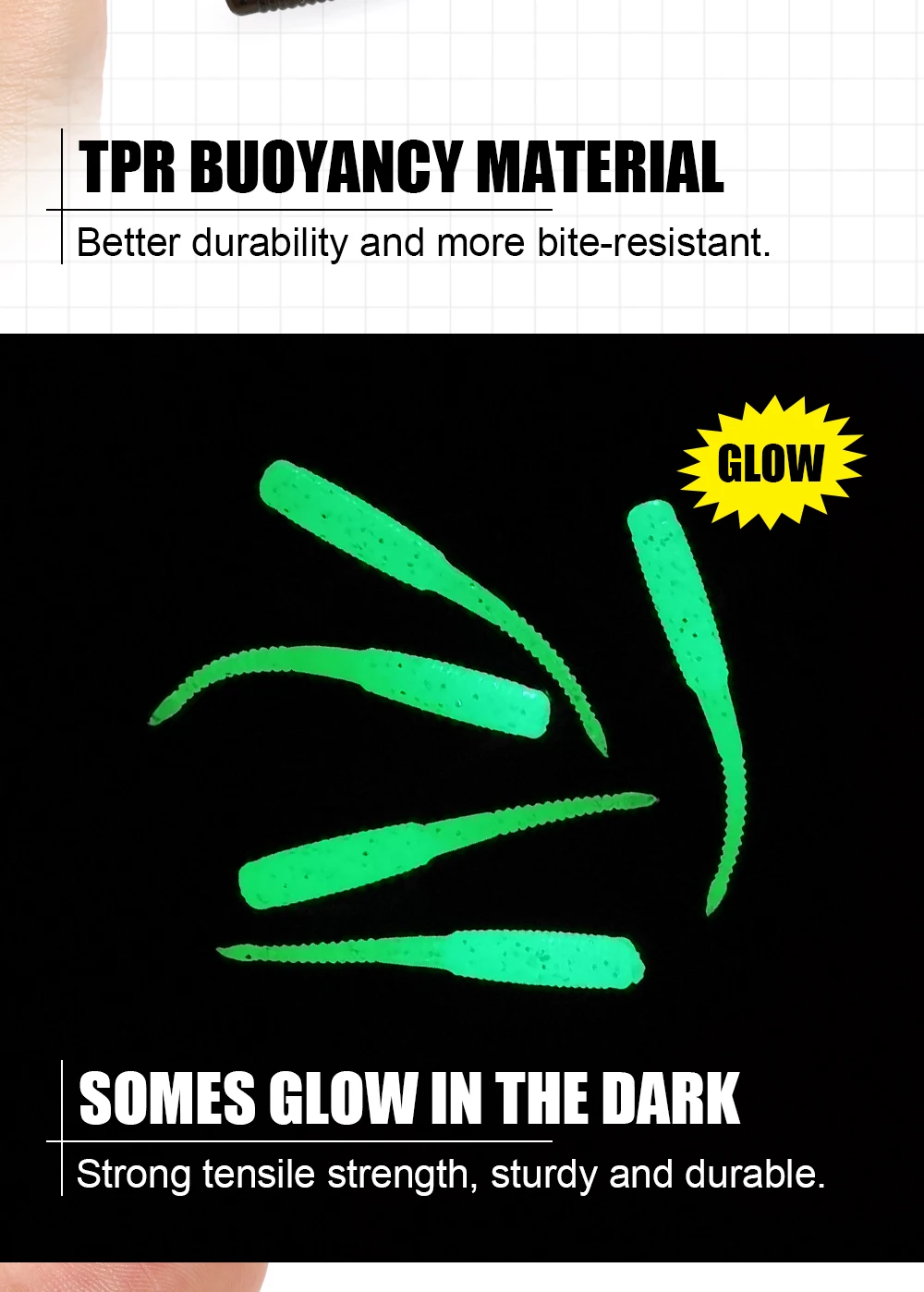 Spinpoler 20pcs/box Ajing Soft Fishing Lure 3.5cm Rockfish TPR Swimbaits Nightlight Worm Ice Jig Artificial Baits Bass Tackle Spinpoler 20pcs/box Ajing Soft Fishing Lure 3.5cm Rockfish TPR Swimbaits Nightlight Worm Ice Jig Artificial Baits Bass Tackle