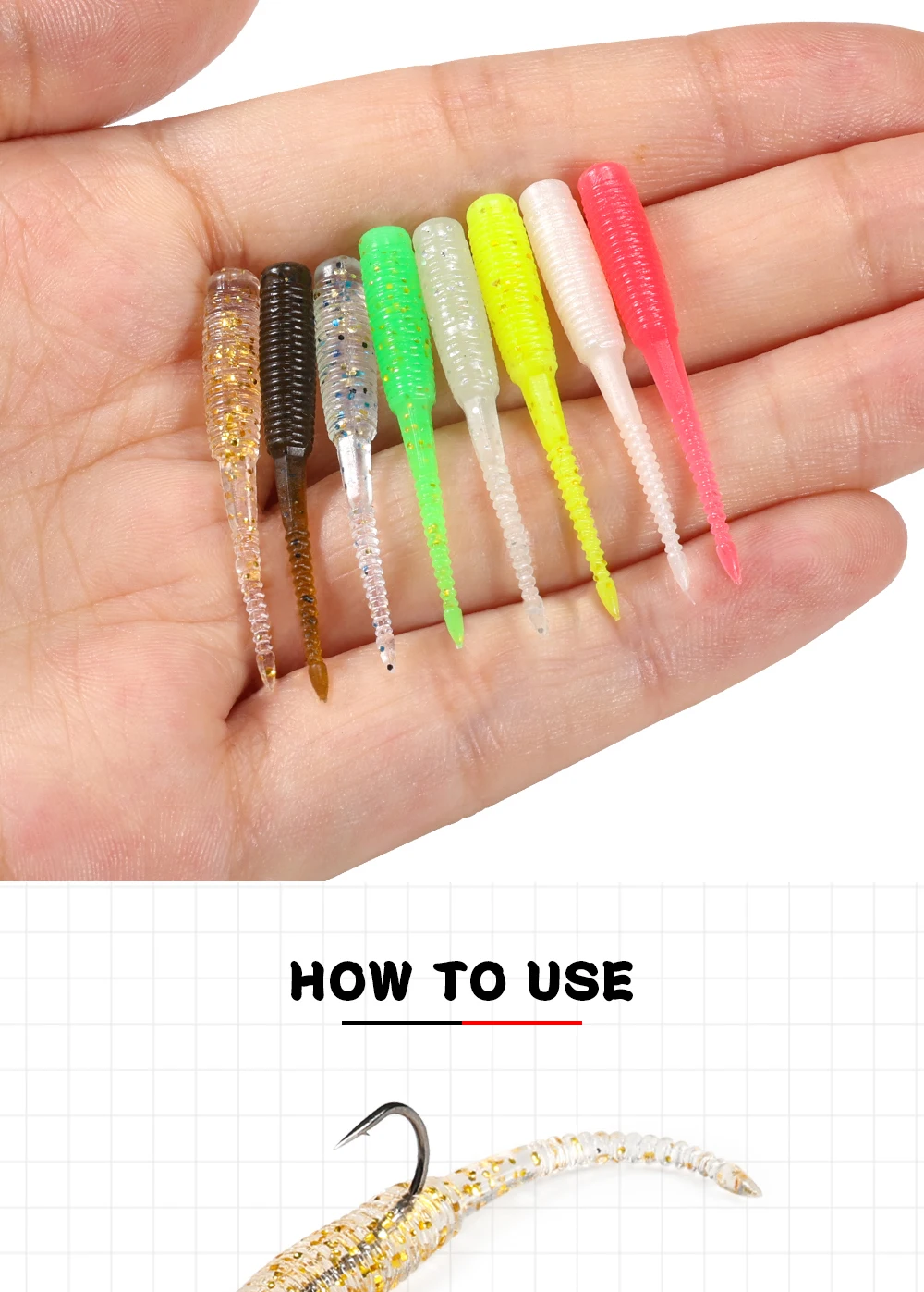 Spinpoler 20pcs/box Ajing Soft Fishing Lure 3.5cm Rockfish TPR Swimbaits Nightlight Worm Ice Jig Artificial Baits Bass Tackle Spinpoler 20pcs/box Ajing Soft Fishing Lure 3.5cm Rockfish TPR Swimbaits Nightlight Worm Ice Jig Artificial Baits Bass Tackle