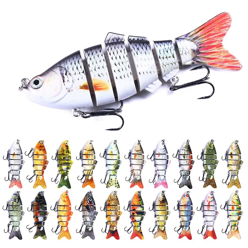 6 Segment Multi Jointed Fishing Lure Sinking 10cm/17.5g Swimbait Artificial Wobblers Crankbait Hard Bait Pesca Tackle 5/3/1Pcs 6 Segment Multi Jointed Fishing Lure Sinking 10cm/17.5g Swimbait Artificial Wobblers Crankbait Hard Bait Pesca Tackle 5/3/1Pcs
