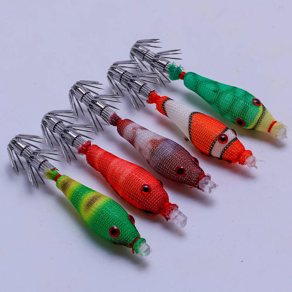5 pcs noctilucent squid bait, simulation software squid hook with blowing tube, squid jig hook, sea fishing 6cm/2.36inch hook 5 pcs noctilucent squid bait, simulation software squid hook with blowing tube, squid jig hook, sea fishing 6cm/2.36inch hook