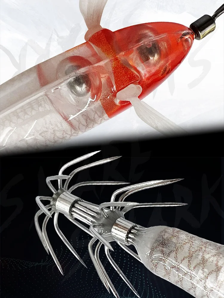 3pcs Horizontal Squid Trolling Lure Luminous Squid Jigs Saltwater Squid Shrimp Lure Squid Jigging Shrimp Hook Cuttlefish Bait 3pcs Horizontal Squid Trolling Lure Luminous Squid Jigs Saltwater Squid Shrimp Lure Squid Jigging Shrimp Hook Cuttlefish Bait