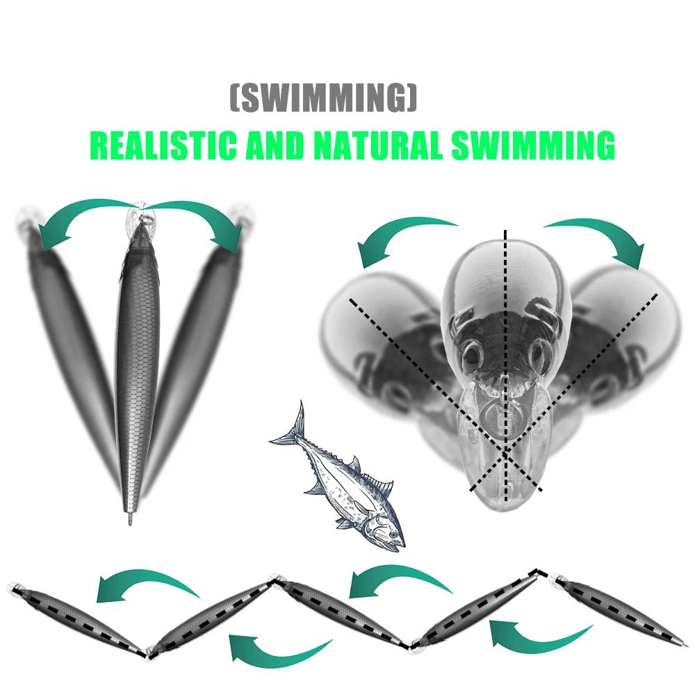 sinking minnow fishing lure 45g 120mm